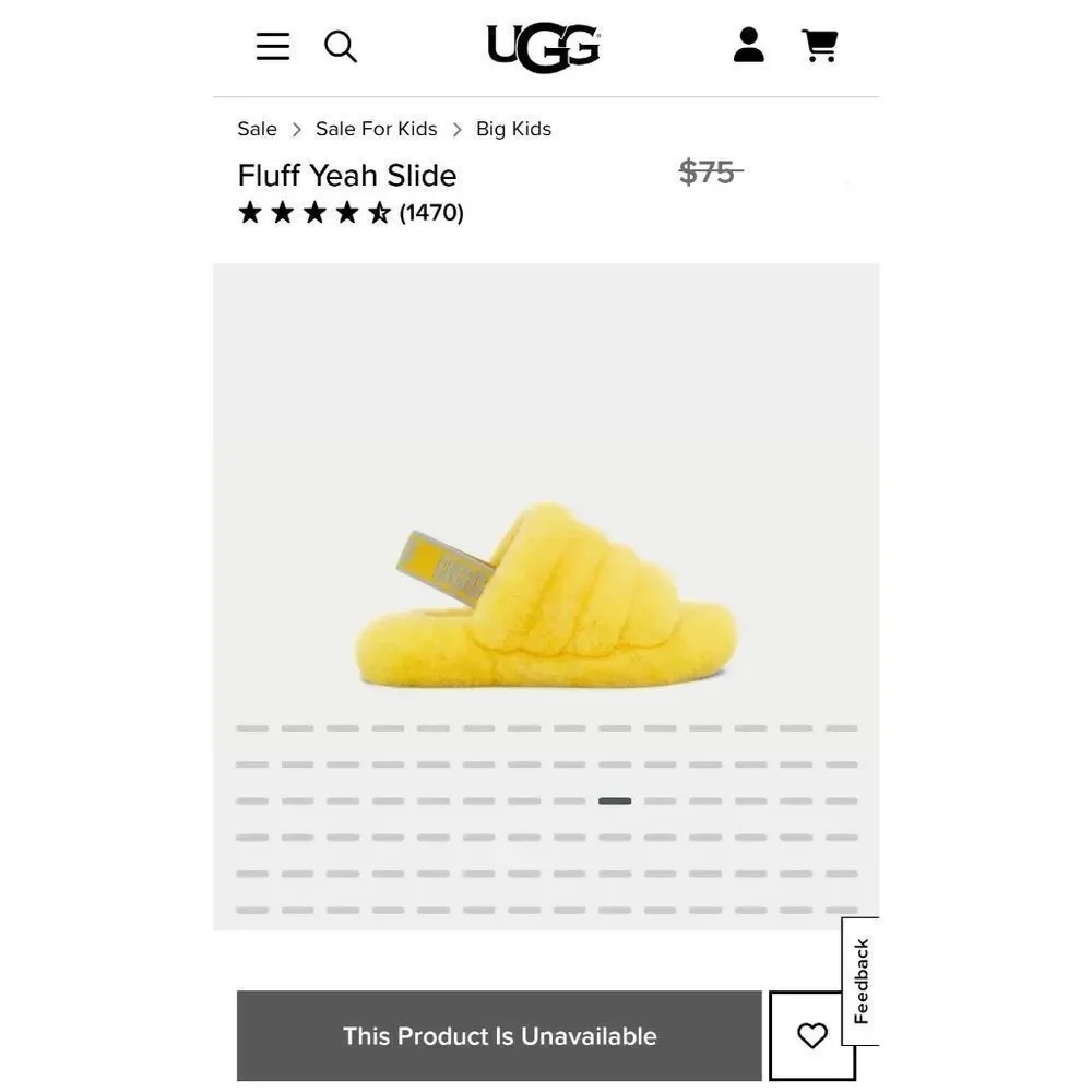UGG Fluff Yeah Slides - Yellow